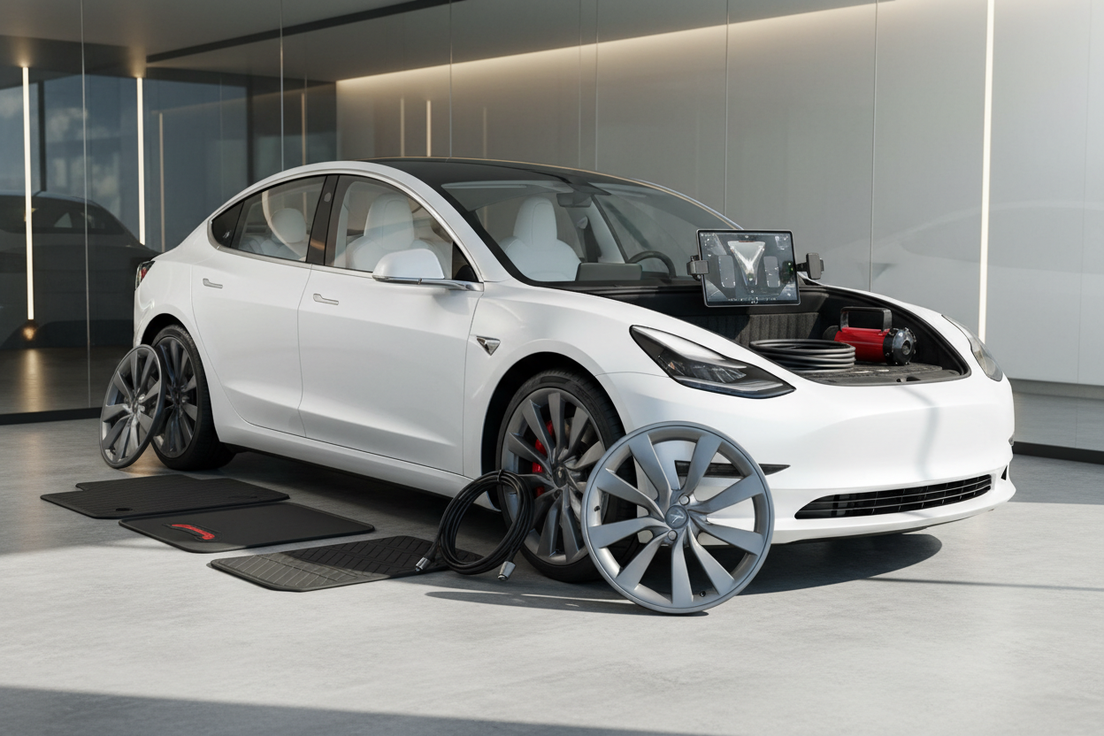 Tesla Model 3 Tillbehör: Uppgradera Din Körupplevelse